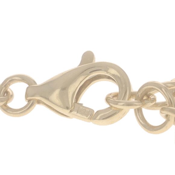 Yellow Gold Iolite Eight-Stone Bracelet 7 1/4" - 14k Emerald 1.28ctw Adjustable - Picture 5 of 5